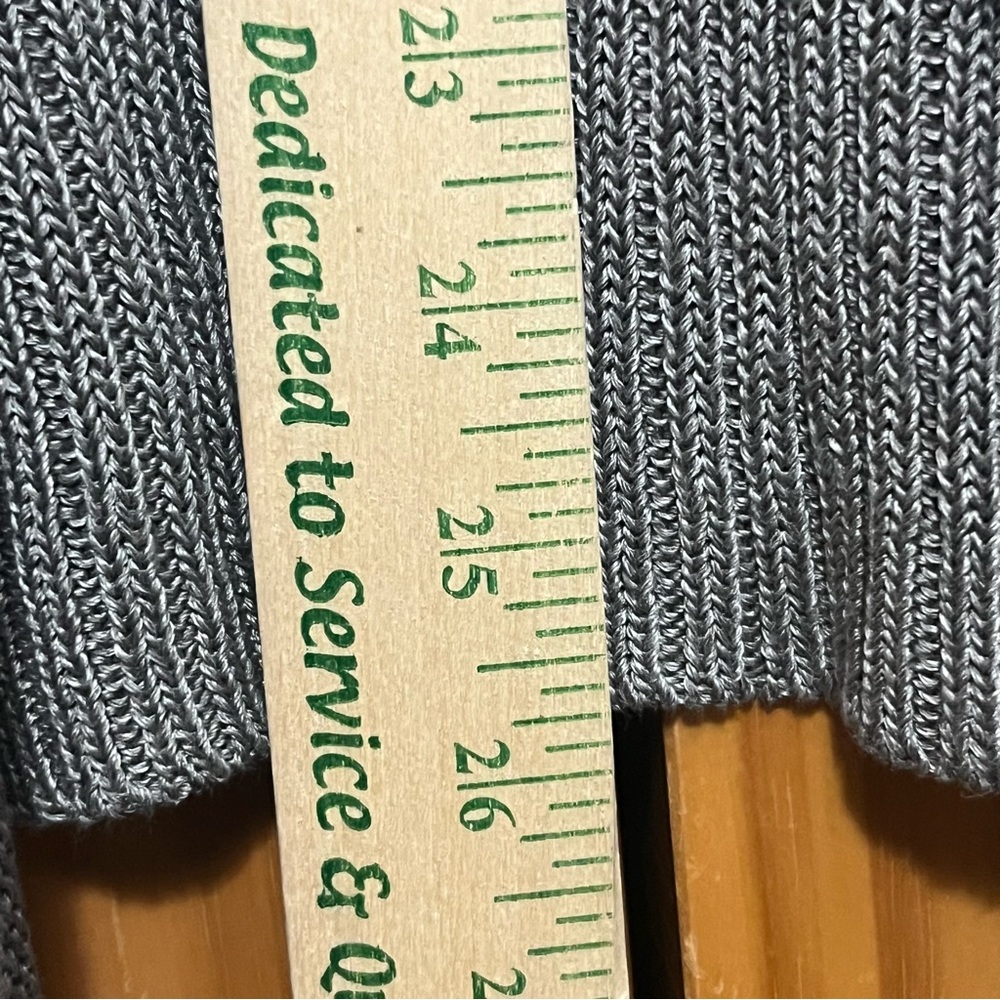 Eileen Fisher Gray Open Front Sweater - Picture 7 of 8